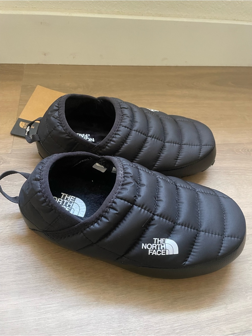 The North Face Kids Black Quilted Slip-On Clog